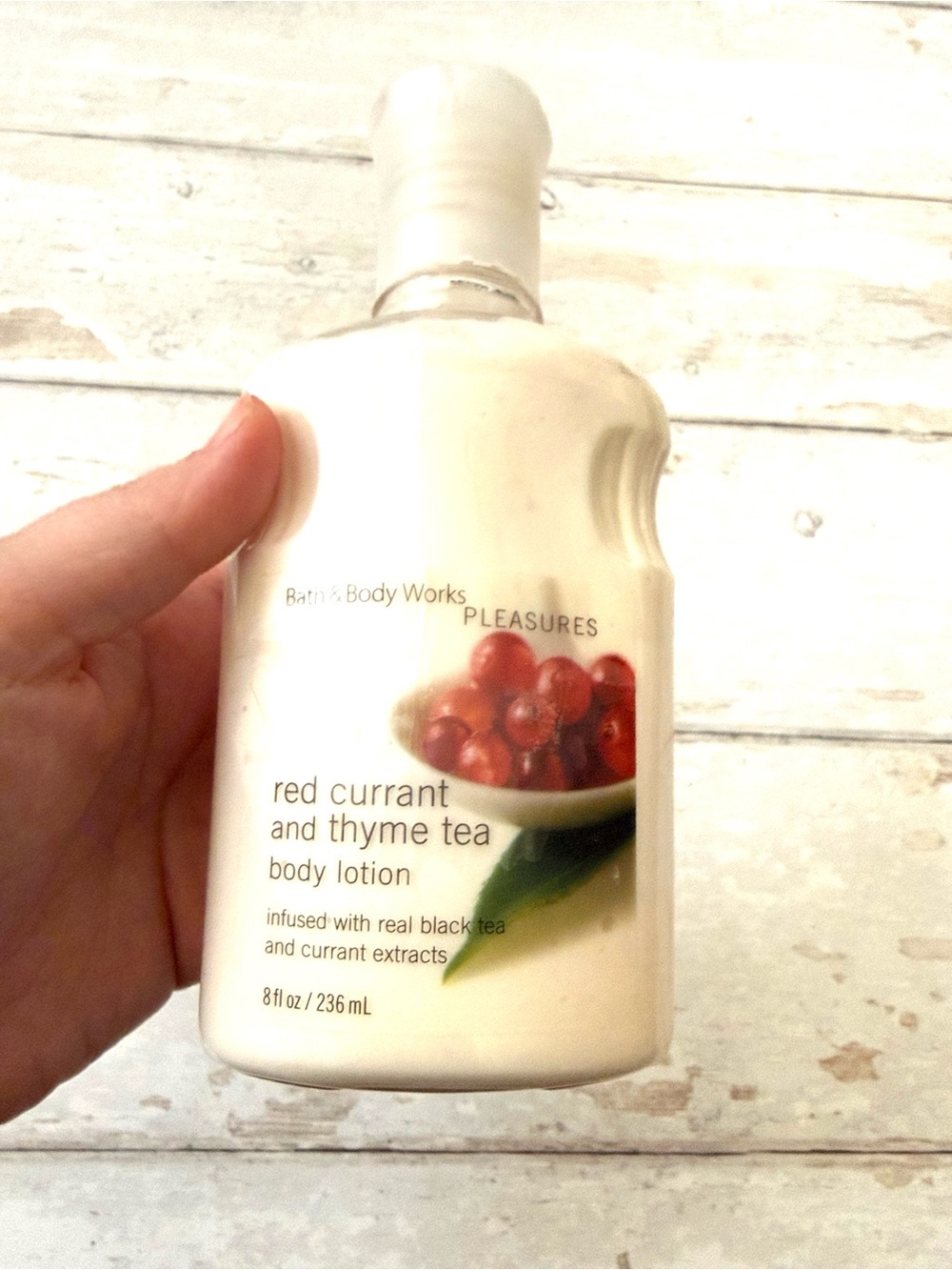 Bath & Body Works Red Currant & Thyme Tea Body 8oz Bottle NEW